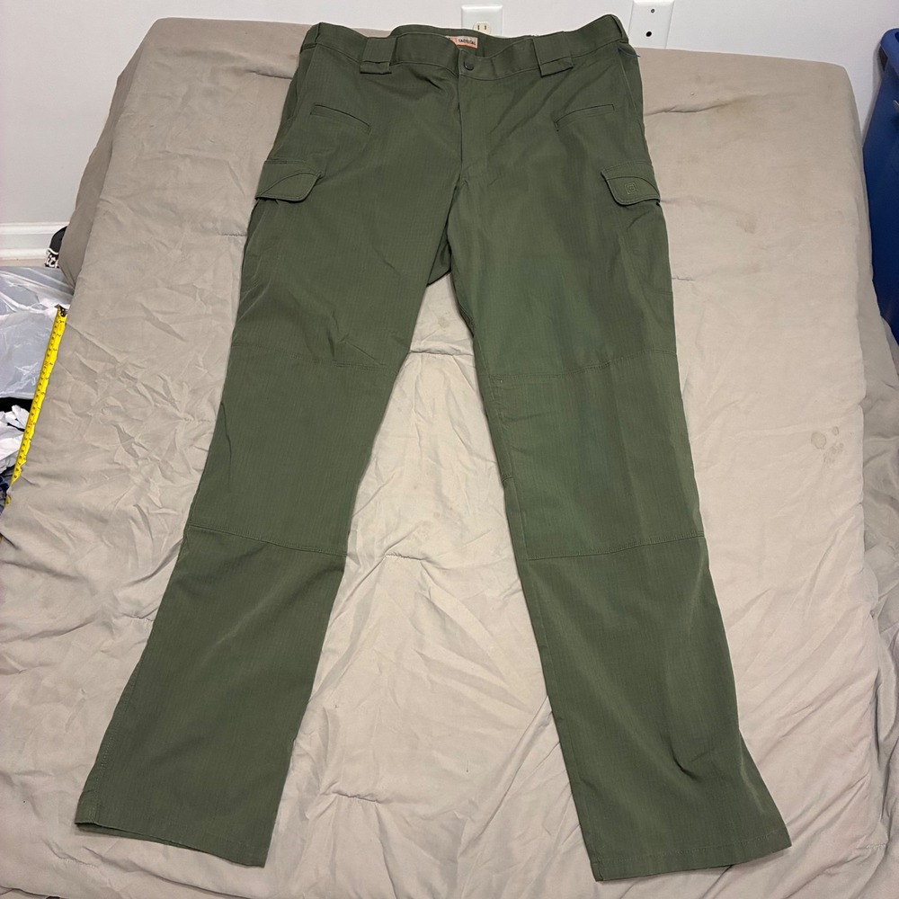 5.11 Tactical Mens Cargo Pants Olive Green Ripstop Work Outdoor 42x36